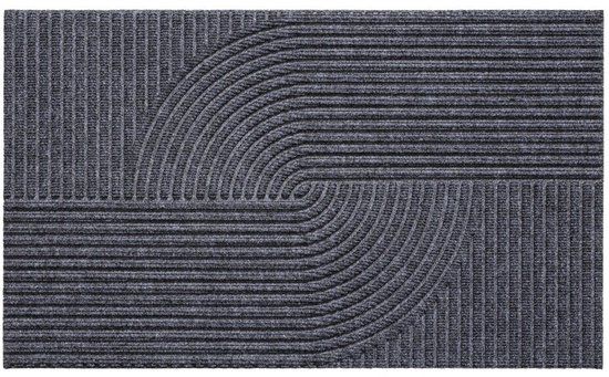Hamat Deurmat - Ramada Curves - Antraciet - 45 x 75 cm