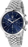 Maserati Epoca R8873618024 Herenhorloge Blauw Staal Analoog Quartz 42 mm