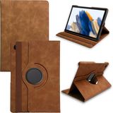 Casemania Hoes Geschikt voor Samsung Galaxy Tab S11 - Sienna Brown - Draaibare Tablet Book Cover met Handsfree Standaard Functie