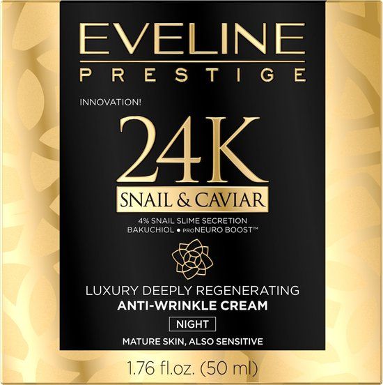 Eveline Cosmetics Prestige 24k Snail & Caviar Night Cream - 50ml