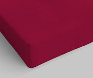 ki-atreve Matthew Bosio Ki-osa hoeslaken met hoeken, bordeaux, 90 x 200 cm