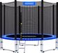 MONZANA Trampoline - 183cm Veiligheidsnet Ladder - Zwart Blauw