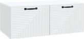 vidaXL Meuble TV mural Blanc 78,5 x 41 x 30 cm Bois d'ingénierie