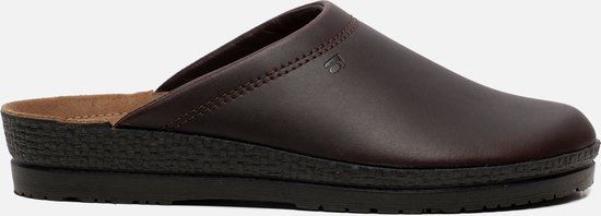 Rohde Mannen Pantoffels - 1515 - Bruin - Leer - Maat 41