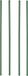 Nature Plantenstok - 6x stuks - donkergroen - geplastificeerd metaal - 90 cm