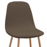Martina Home Elastische stoelhoes Tunesië, set van 2, bruin