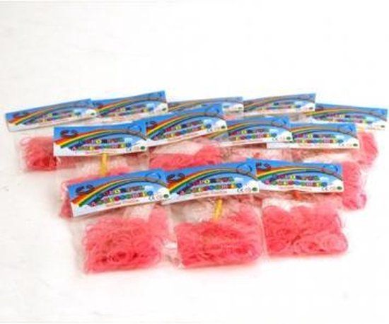 Loombands Parel Roze - 200 Stuks