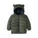 NAME IT BABY gewatteerde winterjas - donkergroen
