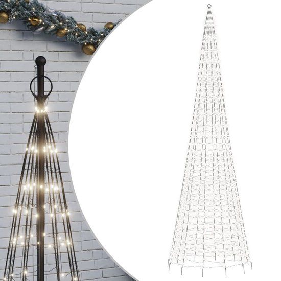 vidaXL LED-kerstboom 1534 LEDs koud wit 500 cm
