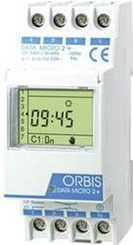 Orbis DATA MICRO-2 + 230 V DIN-rail schakelklok Digitaal