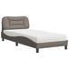 Prolenta Maison Exclusive - Bed met matras "Hvar", taupekleurig, 90x190 cm, gestoffeerd