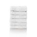 ALCLEAR comfort badstof handdoek set absorberend van 100% Ökotex katoen, badstof serie in 6 kleuren en 5 maten, kleur: wit, 6x gezichtsdoeken 30x30 cm