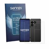 Savvies Screenprotector voor Sony Xperia 1 VIII (Voor+Achter) - Folie Beschermfolie transparant 18 Stuks