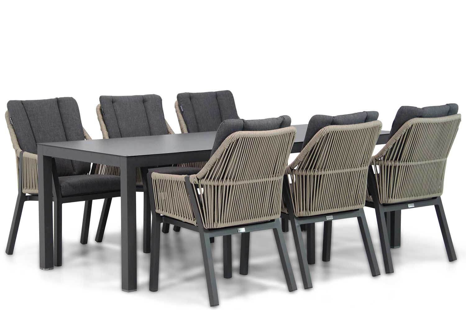 Lifestyle Garden Furniture Verona/Madras 220 cm dining set 7-delig - 7434231813857