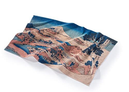 Musearta Unisex strandhanddoek met het motief Mount Fuji van de kunstenaar Katsushika Hokusai van katoen in de afmeting 90x150 cm, BT-KH-MF-V424290