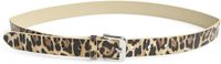 Pieces Kledingriem Pckopas Jeans Belt 17150904 Zwart/Leo Polyester Vrouwen 90 cm