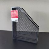 Staples Tijdschriftencassette Mesh Zwart