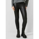 QS s.Oliver Leggings met leerlook zwart