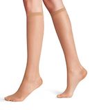 FALKE Vitalize 20 DEN Kniekousen Dames Transparant Beige 35-38