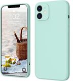 Robashi iPhone 13 Hoes Silicone Beschermhoesje Slim Case Cover Vloeibare siliconen structuur valbescherming antislip krasbestendig telefoonhoes Donkerpaars