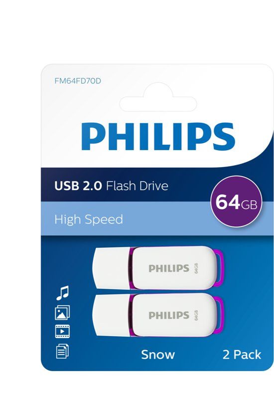 Philips USB flash drive Snow Edition 64GB (2-pack)