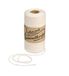 Halbach Gerecycled katoengaren, breedte 1 mm, lengte 220 m, duurzaam katoengaren voor macramé of knutselen, kleur: naturel