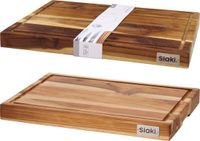 Koopman Planche à découper Teck 45x35x4cm Bois