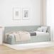Maison Exclusive - Cadre de lit d'angle gris clair 80 x 200 cm, velours