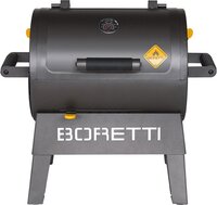 Boretti Terzo houtskool barbecue / zwart, grijs / staal / rechthoekig