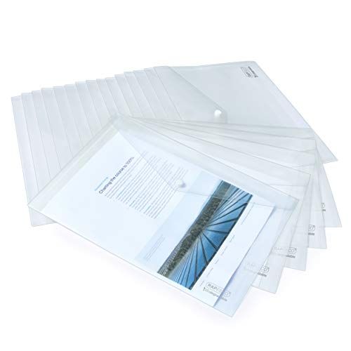 Rapesco 1587 ECO Documentenmappen - A4+ - Transparant - 20 stuks