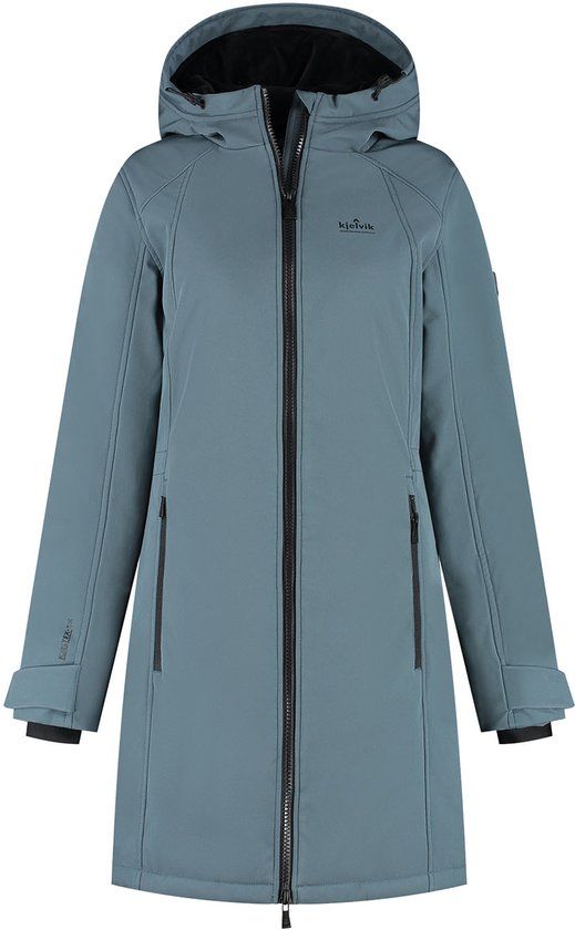 Kjelvik Emy Dames Outdoorjas - Blue - Maat 46 - Blauw - Herfst/Winter 2025