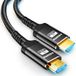 Akake 8K HDMI-kabel, 90M High Speed gevlochten kabel met 48Gbps capaciteit bij 4K @120Hz, 8K @60Hz videoresolutie en HDR-ondersteuning.