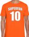 Bellatio Decorations Shoppartners Bv Oranje t-shirt voor heren - Superfan nummer 10 - Nederland supporter - EK/ WK shirt / outfit XXL