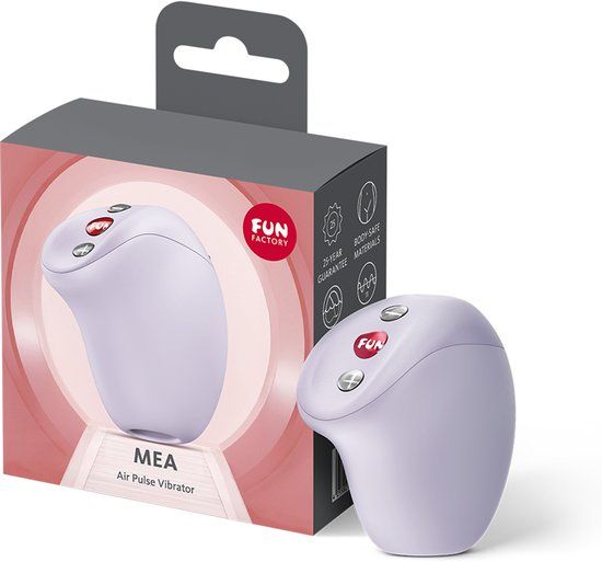 Fun Factory Mea | luchtdrukvibrator voor vrouwen | contactloze clitorisstimulatie | 11 luchtdrukprogramma's | IPX7 waterdicht | USB-C | Lila