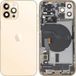 Apple iPhone 12 Pro Battery Cover, with Middle Housing, Complete Parts, Gold, Premium Exchange