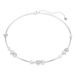 Swarovski Idyllia ketting, Hart met pijl, Wit, Rodium toplaag