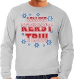 Bellatio Decorations Shoppartners Bv Foute Kersttrui sweater - Lelijke Kerst trui - grijs - voor heren - kerstkleding / kerst outfit XXL