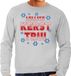 Bellatio Decorations Shoppartners Bv Foute Kersttrui sweater - Lelijke Kerst trui - grijs - voor heren - kerstkleding / kerst outfit XXL