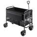 VEVOR Dubbeldekker vouwwagen, inklapbaar, 300 liter, zware vouwwagen, verlengde lange tuinwagen met all-terrain wielen, ondersteuning tot 450 lbs, outdoor utility wagen voor kamperen, sport, winkelen