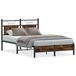VidaXL Bedframe 120x200 cm Gerookt Eiken Hout