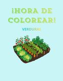 ¡HORA DE COLOREAR! Verduras: Libros de dibujos para pintar