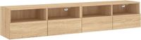 vidaXL Tv-wandmeubels 2 st 80x30x30 cm bewerkt hout sonoma eikenkleur