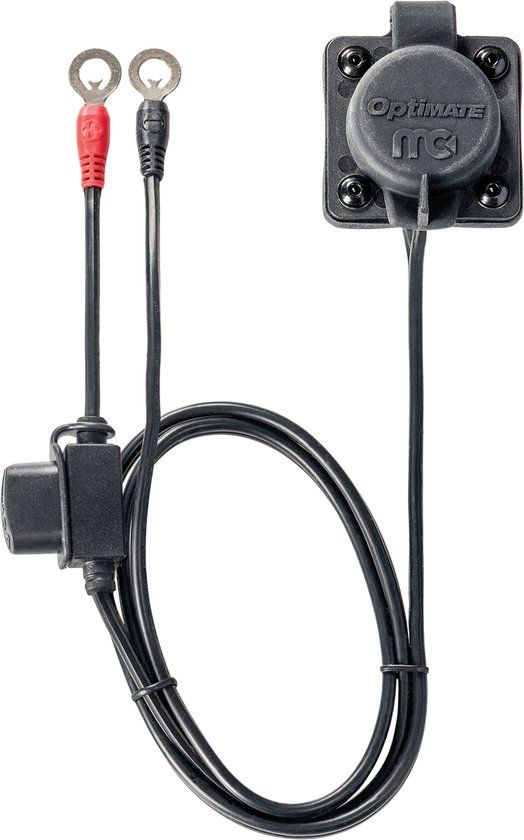 OptiMate O-97P24 MagCode 24V KIT - Magnetische Laadpoort – Paneelmontage Accu-aansluiting met 15A zekering & 100cm kabel