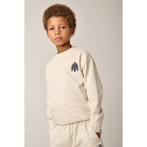 Tumble 'n Dry sweater met backprint ecru