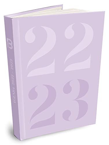 AGENDA MONOCHROME LILA 12,5 x 17,5 cm BOUCHUT