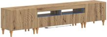 vidaXL 3-delige LED TV-kast Artisanaal eiken Bewerkt hout