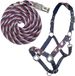 HKM Sports Halsterset Santa Rosa wijnrood - navy en beige