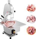 Merkloos Scie à viande Scie à os - Commercial Électrique Inox Modèle de table - 1800W - Plan de travail 38,1 x 48,5 cm - Max. Hauteur de coupe 18 cm - Incl. 5 Lames de scie