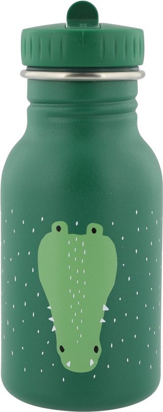 TRIXIE drinkfles Mr. Crocodile junior 350 ml RVS groen groen