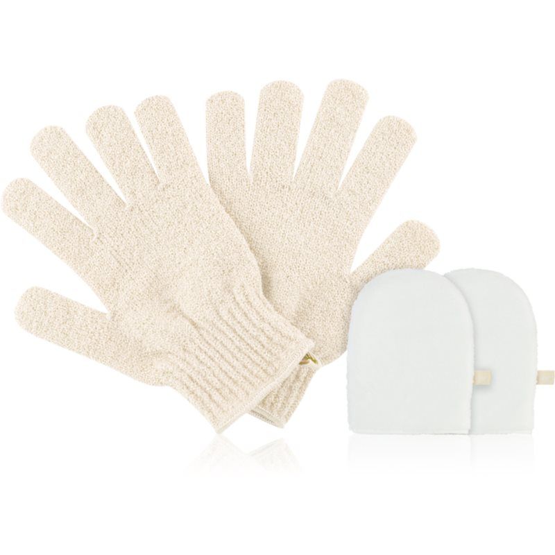 Exfoliating Gloves and Facial Buffing Pads